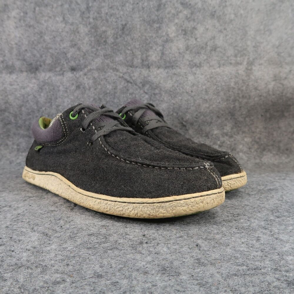 Ocean Minded Shoes Mens 9 Moc Loafer Chukka Casual Active Travel Lace Up Grey